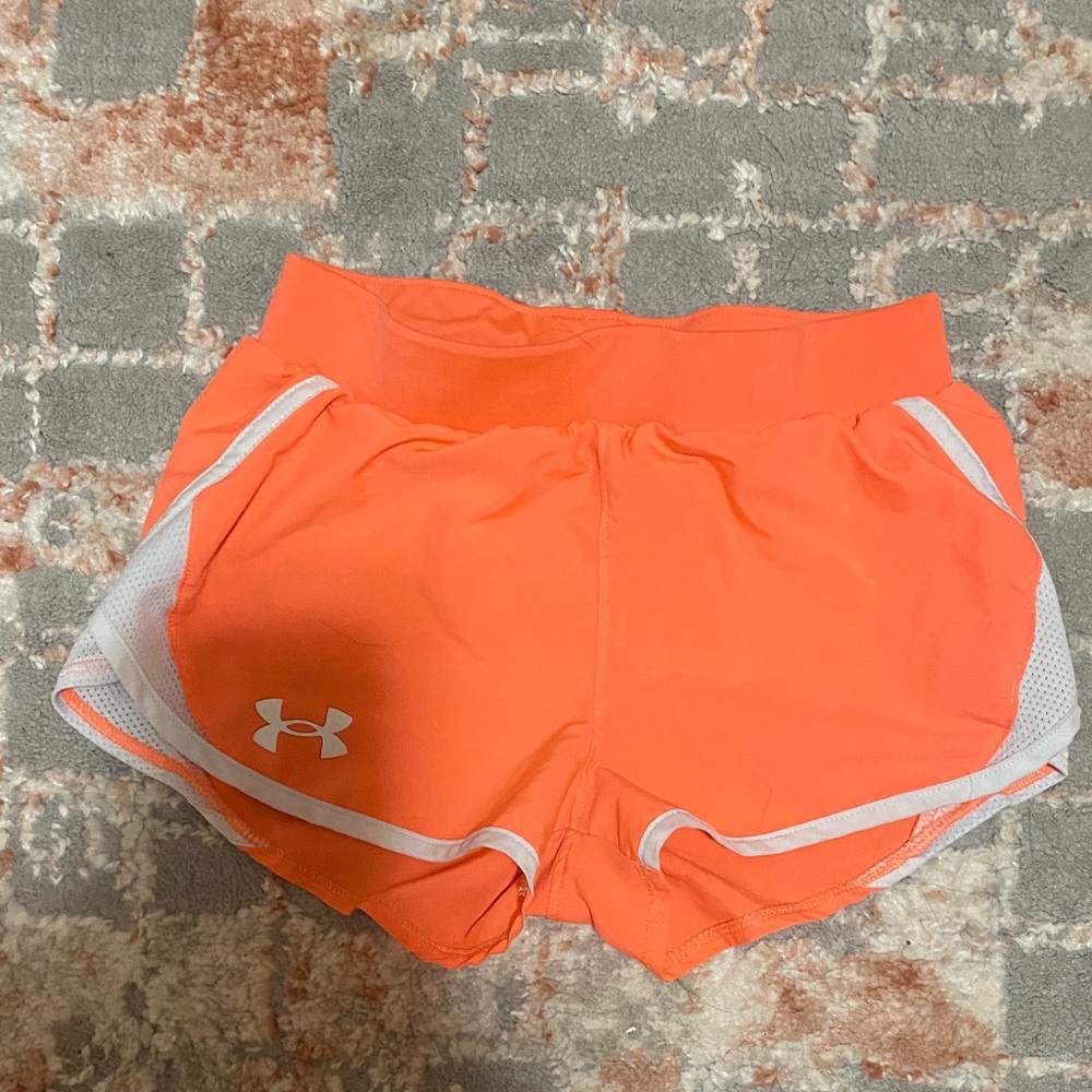 Under Armour Women's Bright Orange Athletic Shorts
